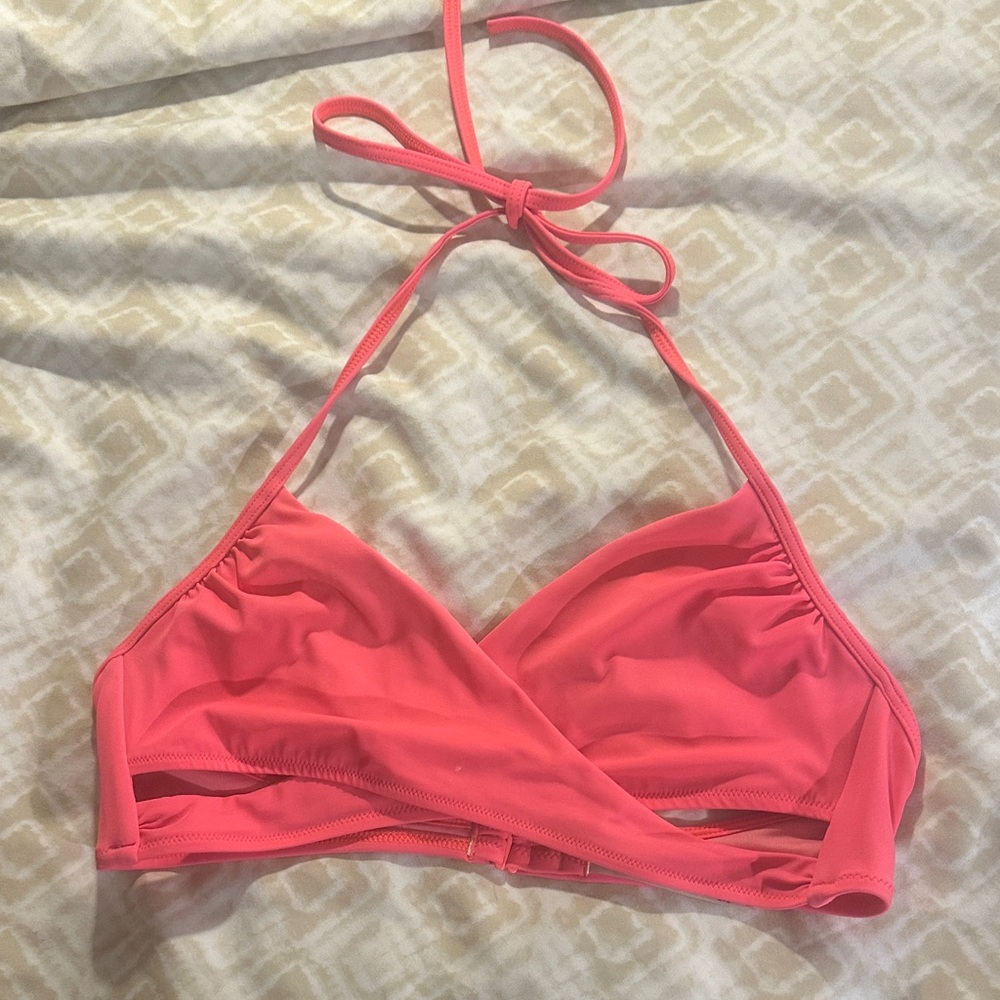 PINK Victoria's Secret Coral Pink Halter Top